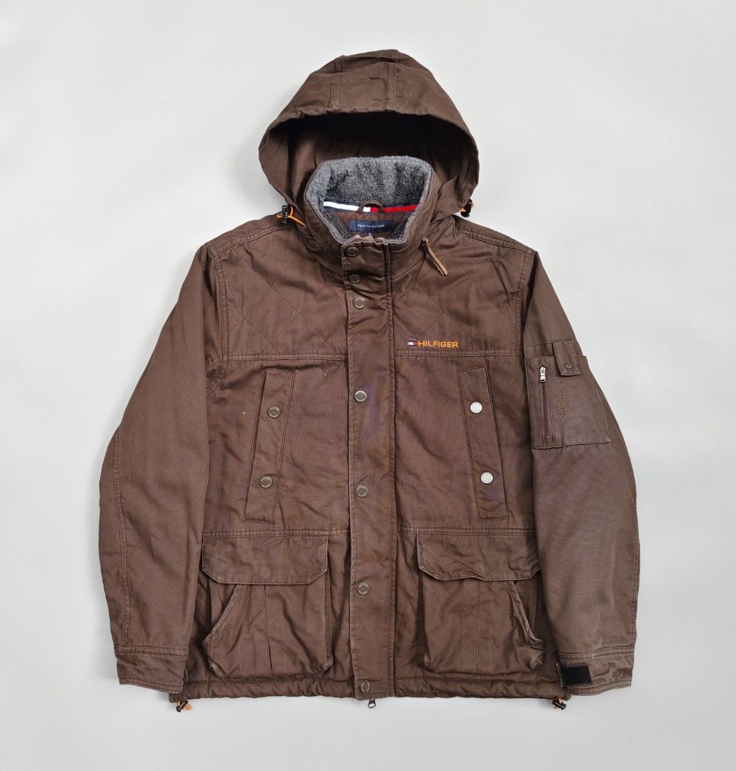 Tommy Hilfiger for mens (medium) (Category: Coats, Jackets and Outerwear) located in Baguio. Submitted by archival_thrifted.ph. (Listing ID 1470466935, Image 3). Description: FOR SALE‼️ .TOMMY HILFIGER MENS JACKET . EXCELLENT CONDITION .ISSUE FADE ON LEFT SLEEVE BARELY VISIBLE .MEDIUM ON TAG .PHP 1700 PLUS SF .❌❌ COP/COD .MOP GCASH .COURIER J&T .BAGUIO AREA .DM FOR SURE BUYER TY.