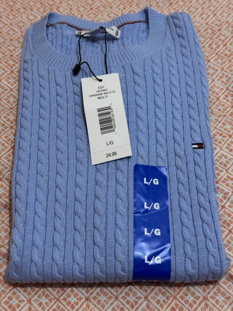 Tommy Hilfiger Knitted Blouse (Category: Announcements) located in Quezon City. Submitted by branded_jo (Listing ID 1470457774, Image 2). Description: Original Tommy Hilfiger Knitted Blouse Color Light Blue Large on Tag Brand new Bought in Canada Lalamove ready.