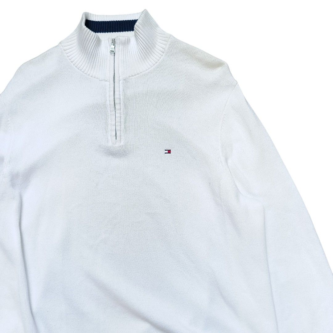 TOMMY HILFIGER KNITTED QUARTERZIP JACKET (Category: Coats, Jackets and Outerwear) located in Paranaque City. Submitted by AlwaysOpen (Listing ID 1470447469, Image 2). Description: TOMMY HILFIGER KNITTED QUARTER ZIP SIZE LARGE ( 23x28 ) EXCELLENT CONDITION / NO ISSUES 1350+SF .