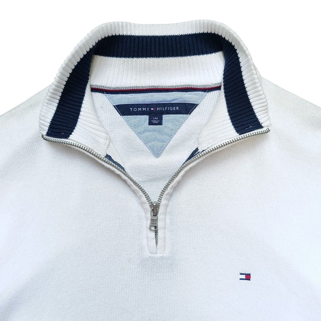 TOMMY HILFIGER KNITTED QUARTERZIP JACKET (Category: Coats, Jackets and Outerwear) located in Paranaque City. Submitted by AlwaysOpen (Listing ID 1470447469, Image 3). Description: TOMMY HILFIGER KNITTED QUARTER ZIP SIZE LARGE ( 23x28 ) EXCELLENT CONDITION / NO ISSUES 1350+SF .