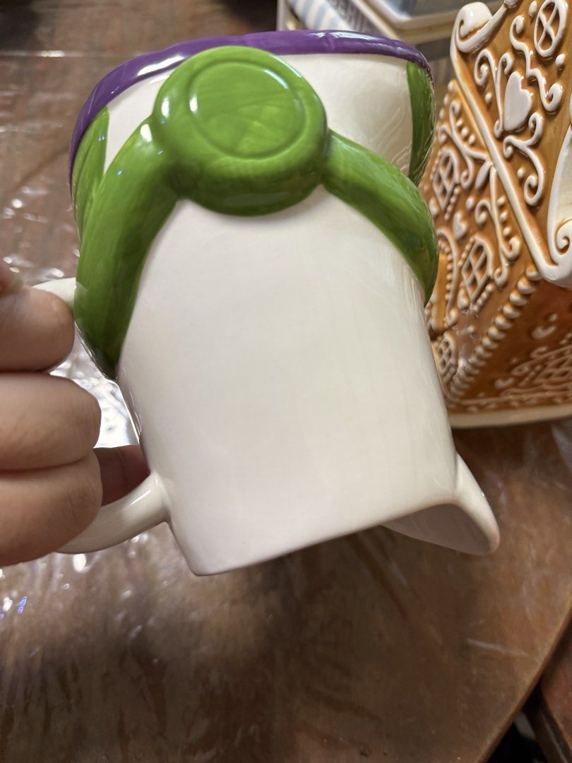 Toy Story Buzz Lightyear Mug (Category: Character Goods) located in Manila. Submitted by deanise_jil (Listing ID 1470471352, Image 2). Description: Toy Story Buzz Lightyear Boot Mug! RFS : Need Money This is from personal collection and a factory pull out item so manage expectations please Note : One Crazing line Inside for display only, no issue besides that po.