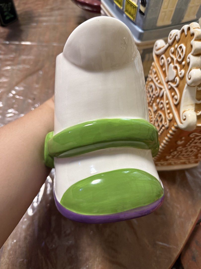 Toy Story Buzz Lightyear Mug (Category: Character Goods) located in Manila. Submitted by deanise_jil (Listing ID 1470471352, Image 3). Description: Toy Story Buzz Lightyear Boot Mug! RFS : Need Money This is from personal collection and a factory pull out item so manage expectations please Note : One Crazing line Inside for display only, no issue besides that po.