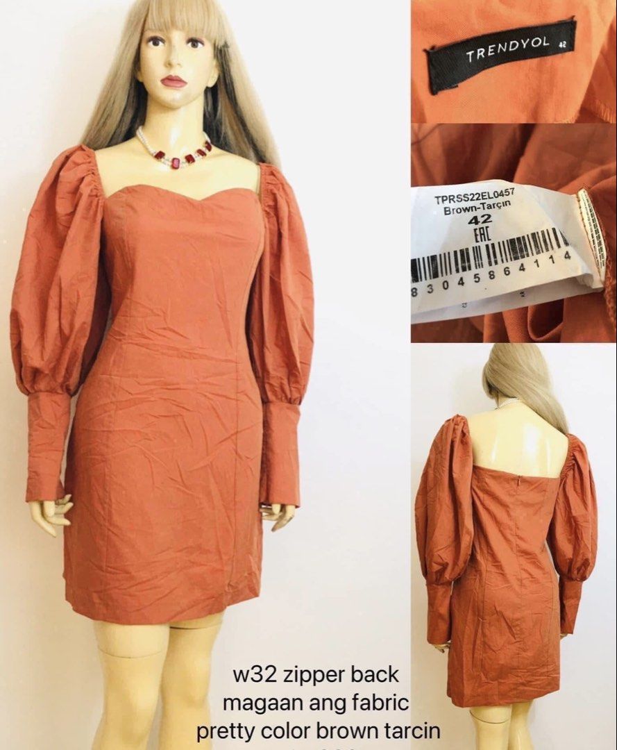 Trendyol longsleeve mini dress (Category: Dresses) located in Subic. Submitted by Rodsbestbuys (Listing ID 1470391206, Image 1). Description: Waist 32 Zipper back .