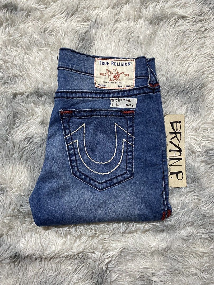 TRUE RELIGION ROCCO RELAXED JENS SIZE 32 (Category: Jeans) located in Cagayan de Oro. Submitted by thriftchubs (Listing ID 1470508006, Image 1). Description: 32 ON TAG 34 ACTUAL TAPE 44 LENGTH 12 THIGH 7.4 LEG OP EXCELLENT CONDI AUTHENTIC NEED WASH SEMI STRETCH PHOTO MAY VARY DUE TO LIGHTING +SF.