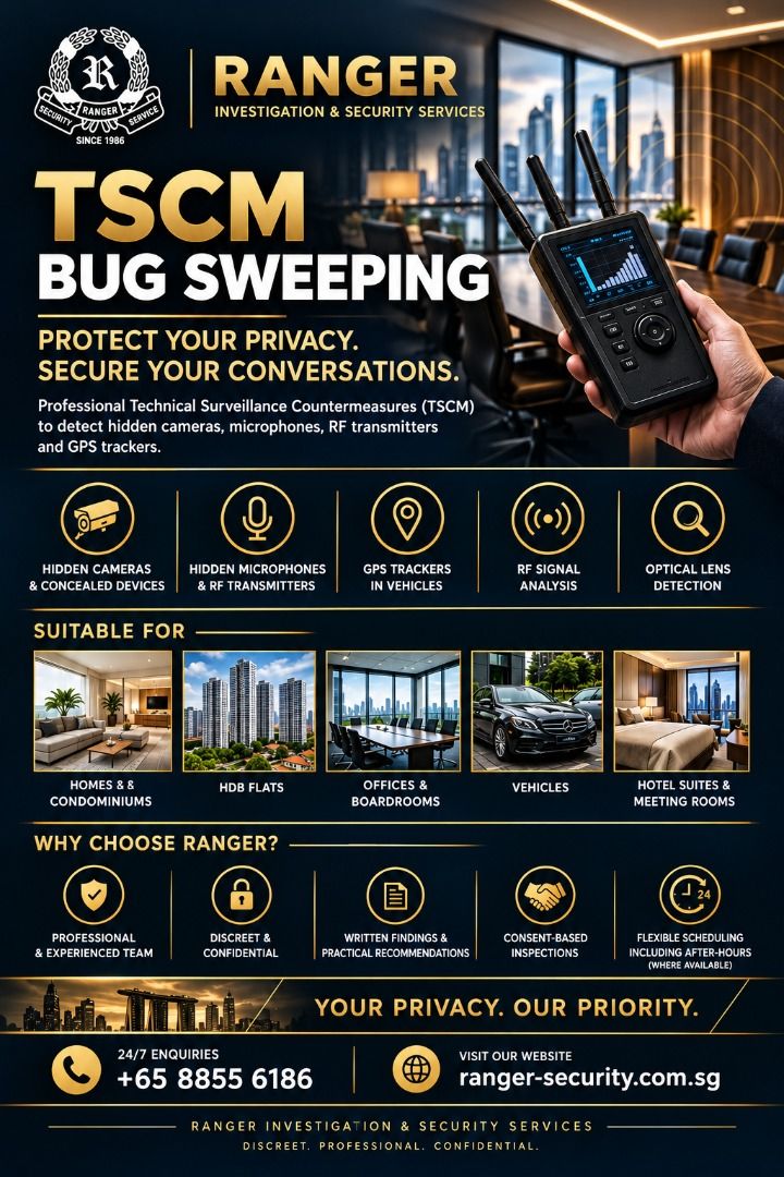 TSCM Bug Sweeping Singapore – Hidden Camera & GPS Tracker Detection ...