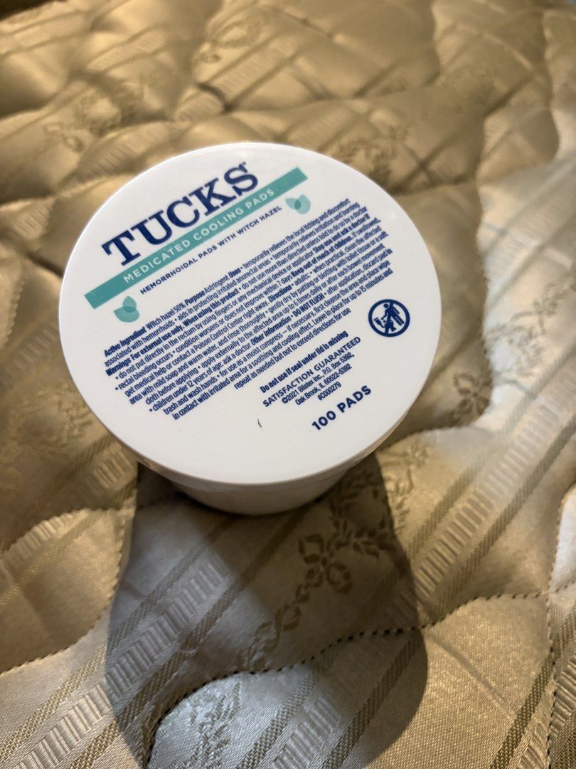 Tuck’s Medicated Cooling Pads - 100 count (Category: Maternity Care) located in Quezon City. Submitted by stgabs (Listing ID 1470406678, Image 1). Description: Brand new and sealed 100 pads RFS - didn’t use due to emergency CS .
