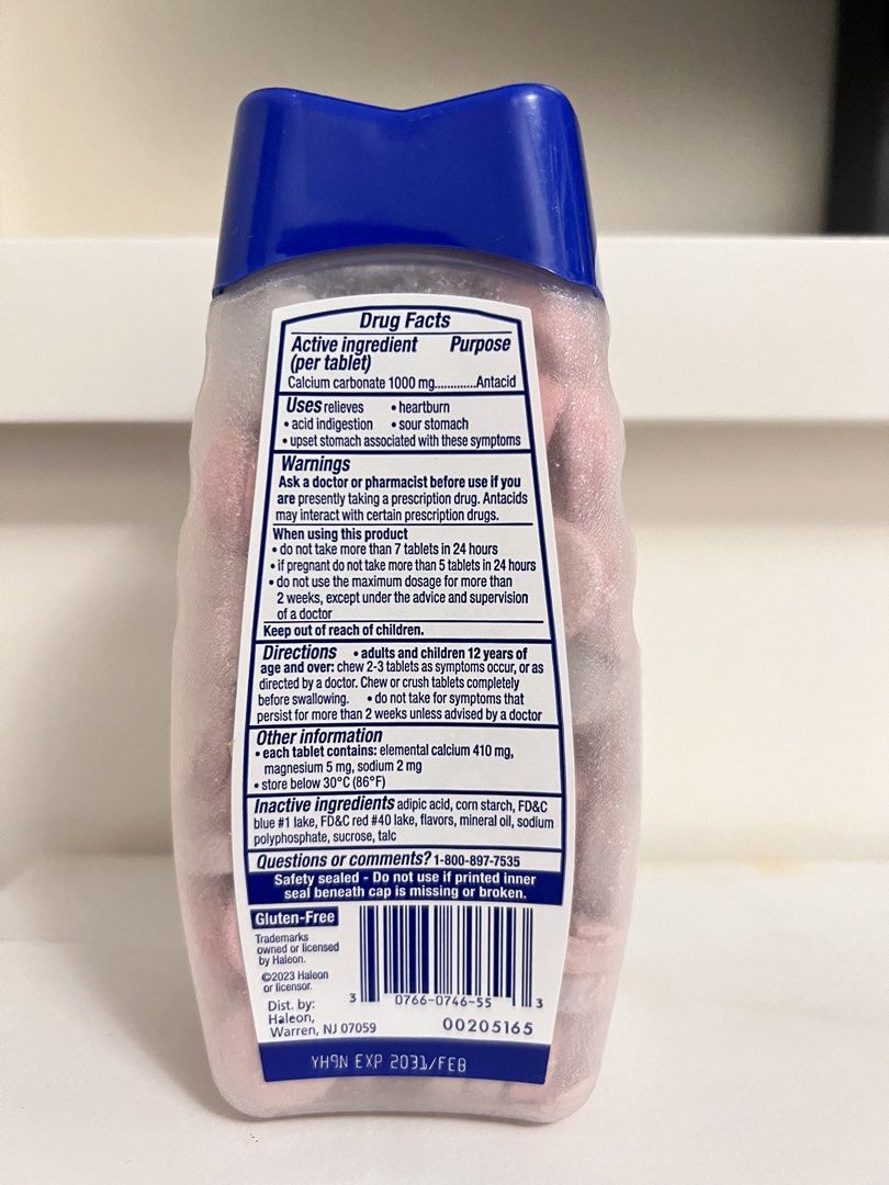 Tums antacid pregnancy safe (Category: Health Food, Drinks & Tonics) located in Taguig. Submitted by camillep912 (Listing ID 1470493549, Image 2). Description: 1 bottle - new 1 bottle - used.