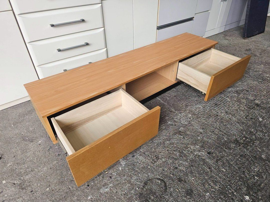 Tv Rack ‼️ (Category: TV Consoles) located in Quezon City. Submitted by ledamadel (Listing ID 1470414914, Image 2). Description: Tv Rack ‼️₱5800‼️ ✔️L-59 H-12 W-14 inches 📐 ✔2 Drawers 🗄 ✔️Laminated 🔖 ✔️Compress & Mdf Back 🪵 ✔Scratches As-is! 👌 Location: 40 Aplaya St Napocor Vill. Tandang Sora Quezon City. For inquiry please Pm us or Call. 09066885859 Please like our page thanks! 👇👇👇👇 KMA O’shop #japansurplus #kmaoshop #kahoydehapon.