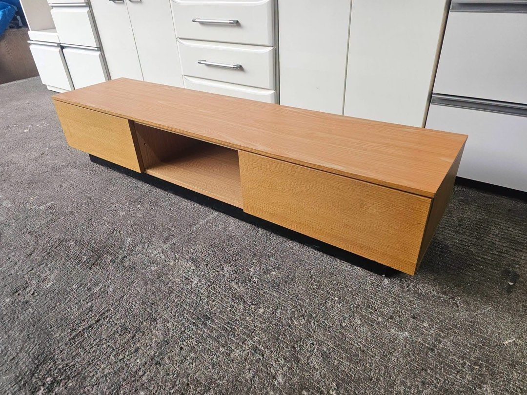Tv Rack ‼️ (Category: TV Consoles) located in Quezon City. Submitted by ledamadel (Listing ID 1470414914, Image 3). Description: Tv Rack ‼️₱5800‼️ ✔️L-59 H-12 W-14 inches 📐 ✔2 Drawers 🗄 ✔️Laminated 🔖 ✔️Compress & Mdf Back 🪵 ✔Scratches As-is! 👌 Location: 40 Aplaya St Napocor Vill. Tandang Sora Quezon City. For inquiry please Pm us or Call. 09066885859 Please like our page thanks! 👇👇👇👇 KMA O’shop #japansurplus #kmaoshop #kahoydehapon.
