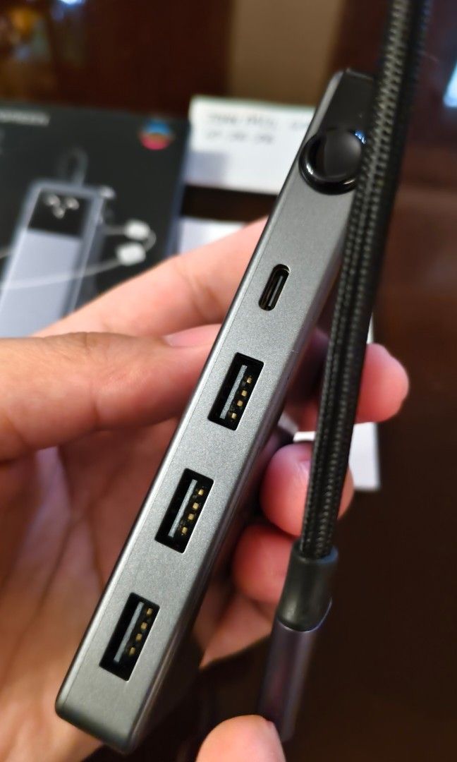 Ugreen USB-C Hub (Category: Cables & Adaptors) located in Bamban. Submitted by jpthrift_90210 (Listing ID 1470445565, Image 2). Description: Ugreen 7-in-1 USB-C Hub NO ISSUE Condition: Bnew, opened for testing only Loc: Bamban, Tarlac Meetup or Shipping.