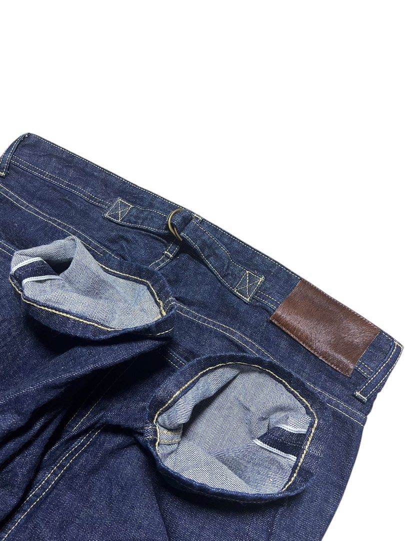 UNCLE FU BUCKLE BACK RAW DENIM SELVEDGE PANTS (Category: Jeans) located in Las Pinas. Submitted by greedythrifterz (Listing ID 1470484956, Image 3). Description: UNCLE FU BUCKLE BACK RAW DENIM SELVEDGE PANTS DIMES- WIDTH 39, LENGTH 44, THIGHS 13.8 LEG OPEN 8 (all inches) NO ISSUE, GREAT CONDITION, FREE SHIP AND NEGOTIABLE .