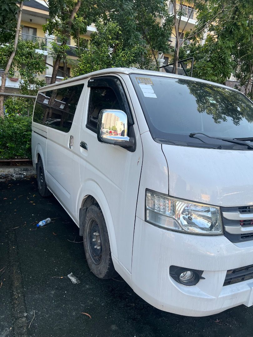undefined Foton (Category: Used Cars) located in Pasig City. Submitted by parins (Listing ID 1470405479, Image 2). Description: Selling My Wife's Personal Van 1st owner! 2019 FOTON TRANSVAN 2.8L M/T DIESEL Mileage: 70,000 Php500,000 / Slightly Negotiable DETAILS Variant: Transvan Transmission: Manual Fuel: Diesel Color: White RFS: Hindi na nagagamit / Pinag-pahinga na ang orihinal na driver..
