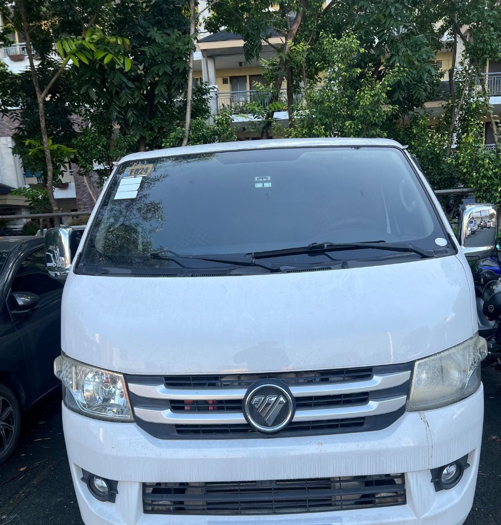 undefined Foton (Category: Used Cars) located in Pasig City. Submitted by parins (Listing ID 1470405479, Image 1). Description: Selling My Wife's Personal Van 1st owner! 2019 FOTON TRANSVAN 2.8L M/T DIESEL Mileage: 70,000 Php500,000 / Slightly Negotiable DETAILS Variant: Transvan Transmission: Manual Fuel: Diesel Color: White RFS: Hindi na nagagamit / Pinag-pahinga na ang orihinal na driver..