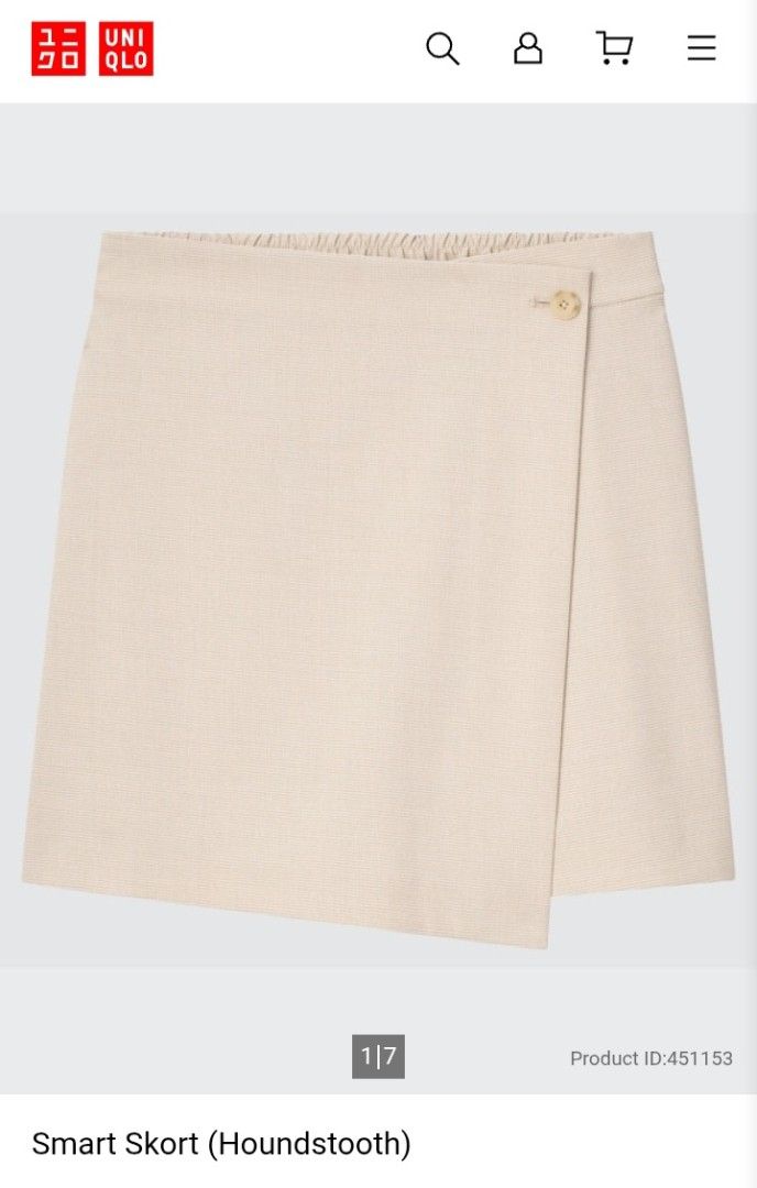 UNI Smart Skort (Houndstooth) (Category: Skirts) located in Valenzuela. Submitted by AnahThrift (Listing ID 1470506812, Image 2). Description: New Arrival ❗❗❗ 👉Very Good condition 👍 👉 MOP:: Palawan/Cebuana/Gcash 👉 Courier:: Lalamove/MCFA/LBC/J&T 👉 Location:: Karuhatan, Valenzuela City 👉Salamat po ᥬ😊᭄🙏❣️.
