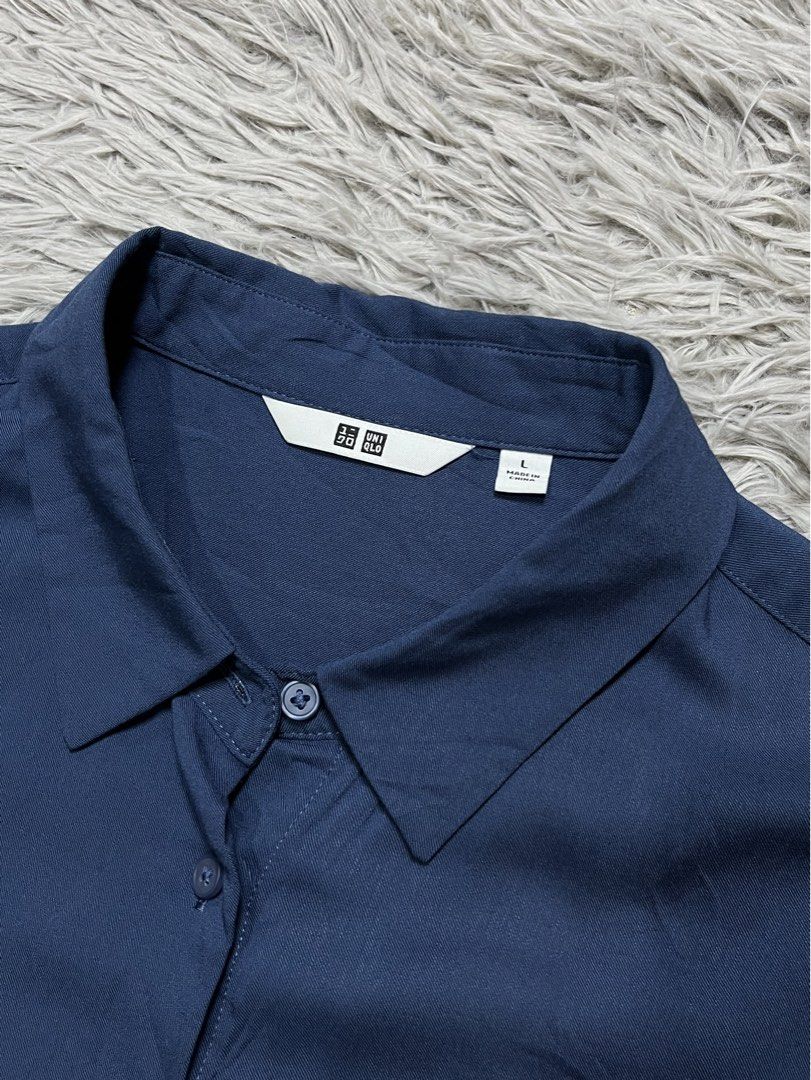 Uniqlo Linen Blend (Category: Blouses) located in Dipolog. Submitted by krstnagnis98 (Listing ID 1470352675, Image 3). Description: Uniqlo Linen Blend Large Authentic Good as new.