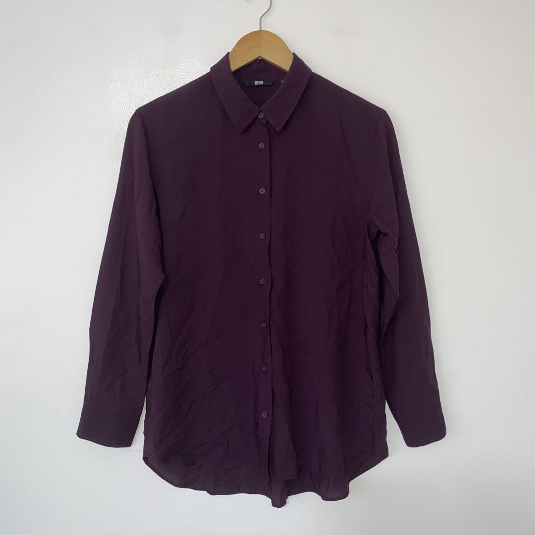 UNIQLO rayon long sleeve top (Category: Longsleeves) located in San Jose del Monte. Submitted by mamiracky (Listing ID 1470439062, Image 3). Description: .