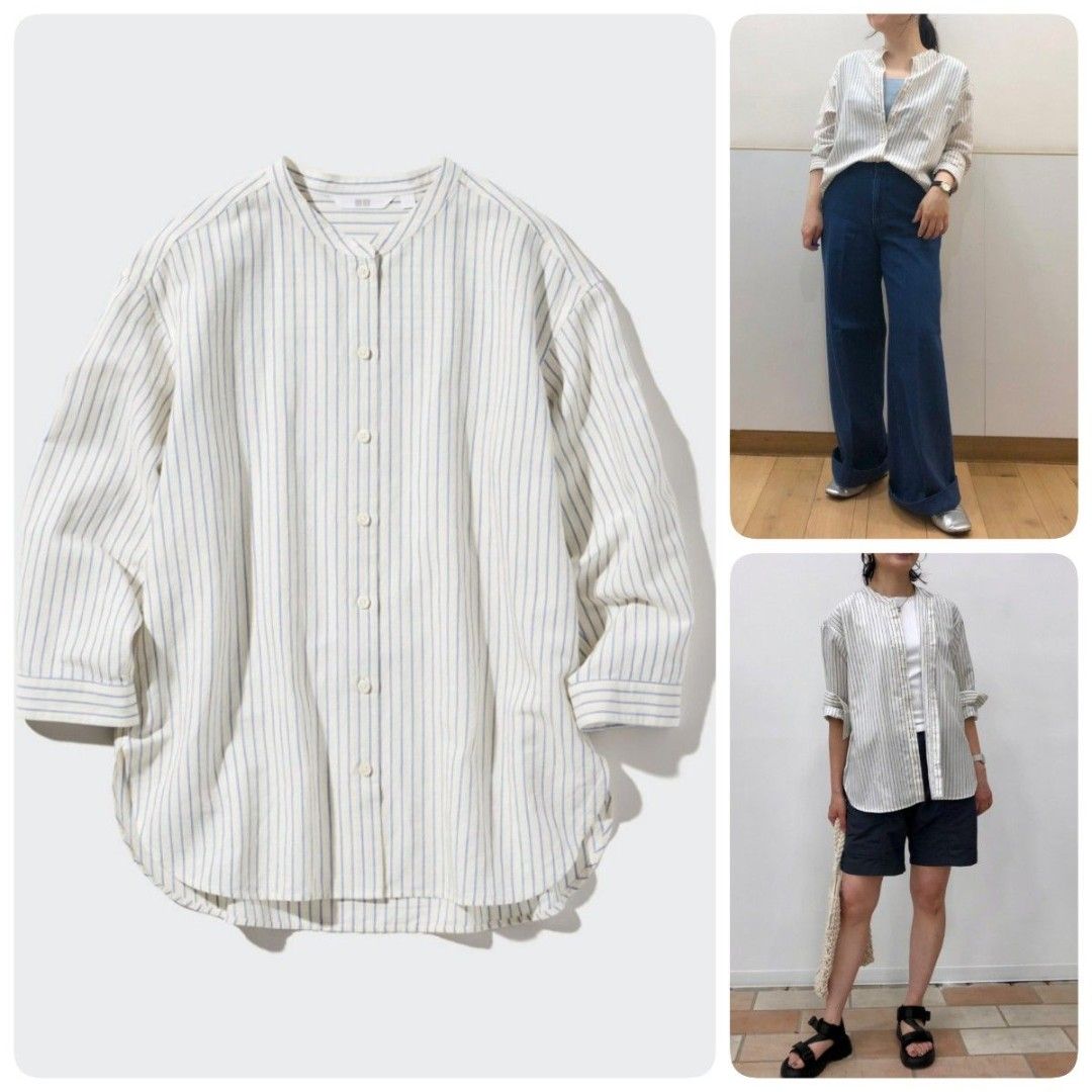 UNIQLO SLEEVE SHIRT (Category: Longsleeves) located in Manila. Submitted by thriftedgem_ (Listing ID 1470474599, Image 1). Description: .