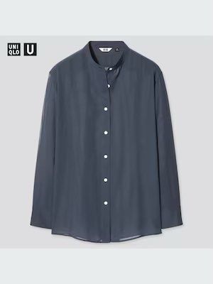 UNIQLO U Sheer Button down Top (Category: Blouses) located in Puerto Princesa. Submitted by finewearco (Listing ID 1470378051, Image 2). Description: Size on tag : S fits up to M Armpit laid flat : 19 inches Length : 25 inches 📌 Fixed Price ❕1 DAY RESERVATION ONLY PAYMENT: ✅Gcash ✅BPI SHIPPING OPTIONS: ✅ starts at 80 J&T Thanks.