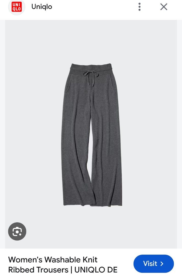 UNIQLO Washable Knit Ribbed Pants (Category: Other Bottoms) located in Basista. Submitted by purpleens_shop (Listing ID 1470435529, Image 2). Description: .