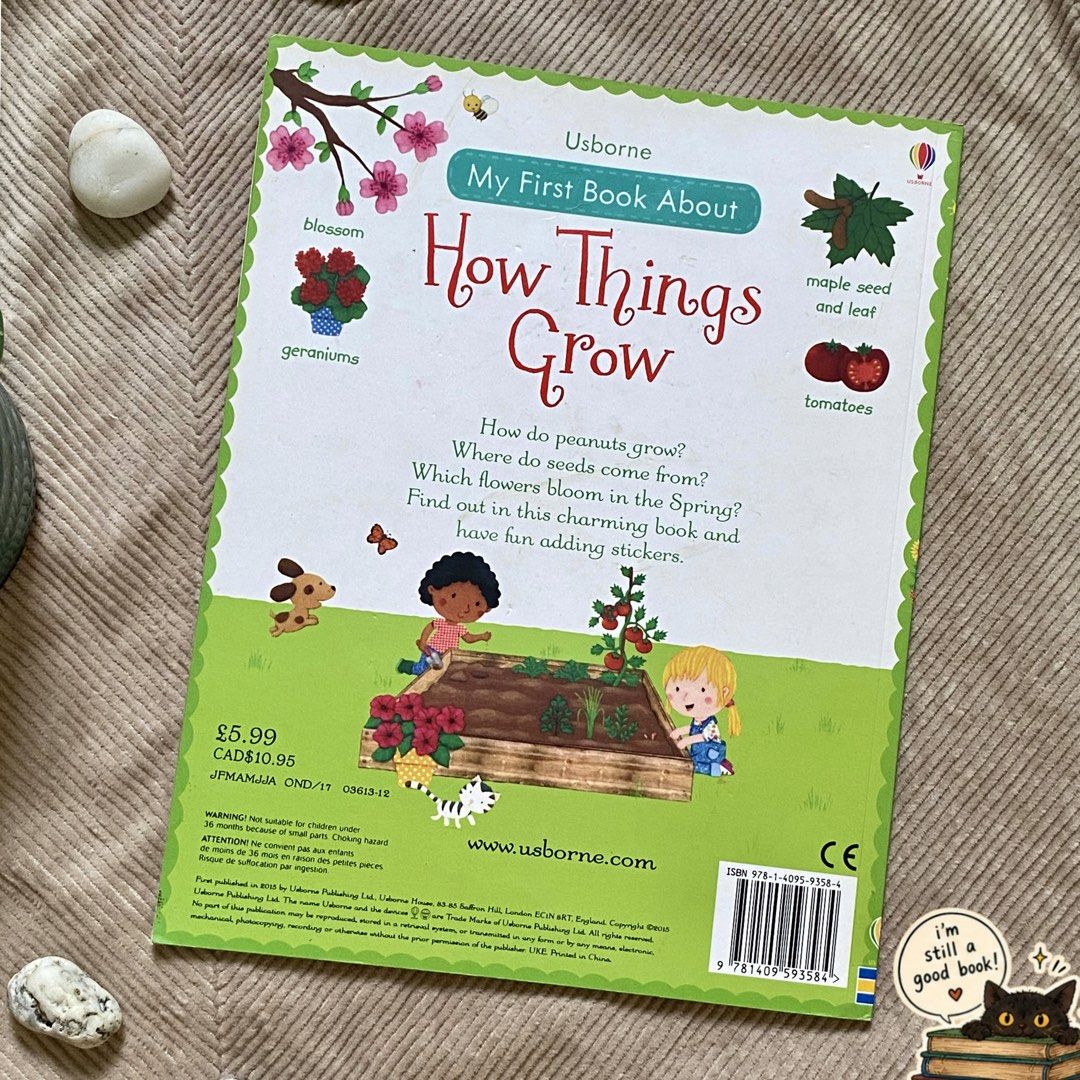 USBORNE HOW THINGS GROW STICKER BOOK (Category: Children's Books) located in Lucena. Submitted by hopsmead (Listing ID 1470408336, Image 2). Description: .