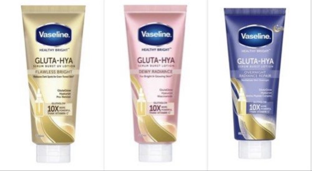 Vaseline Healthy Bright Gluta-Hya Serum Burst Lotion, Beauty & Personal ...