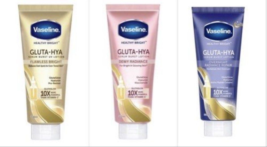 Vaseline Healthy Bright Gluta-Hya Serum Burst Lotion, Beauty & Personal ...