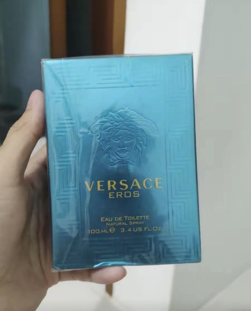 Versace Eros perfume (Category: Fragrance & Deodorants) located in Manila. Submitted by wearforce (Listing ID 1470470849, Image 2). Description: Versace Eros perfume with box ✅ sealed 100 ml 2,800 + sf.