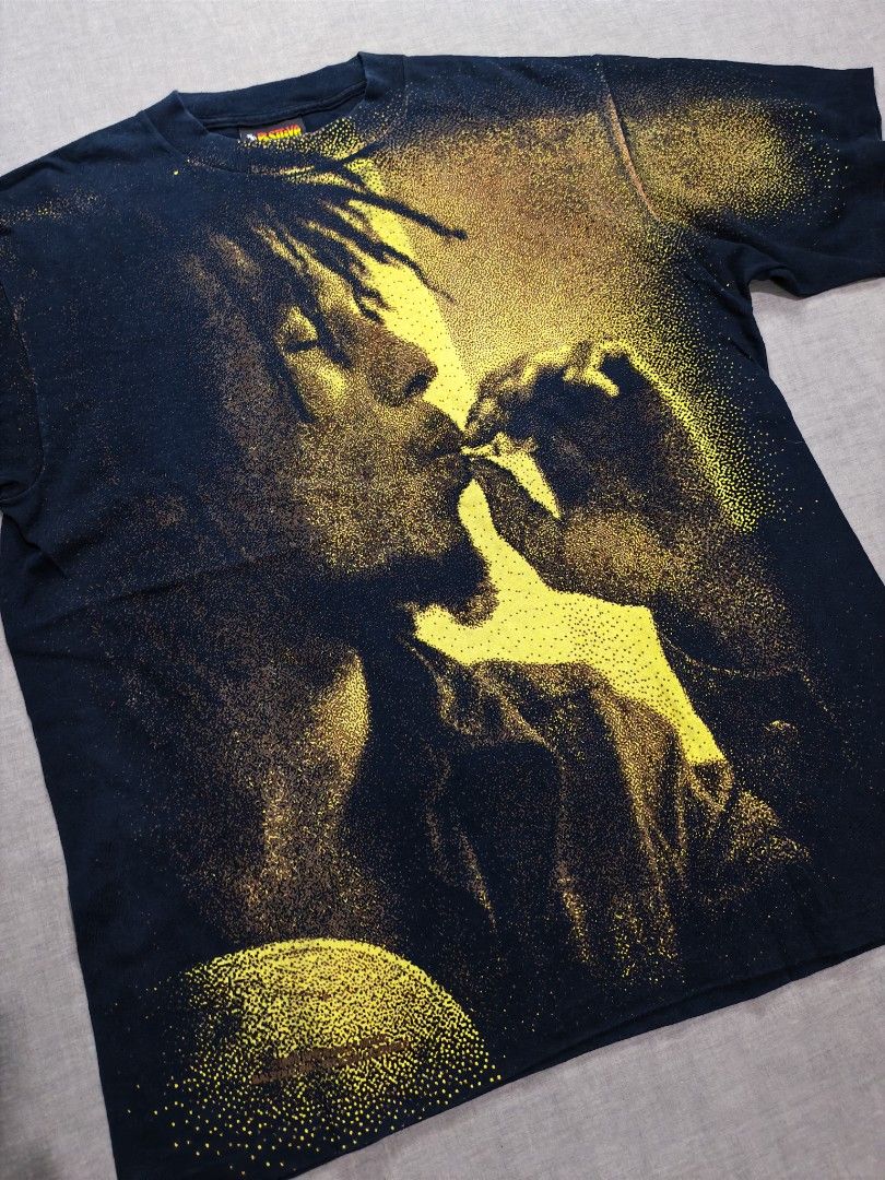 Vintage 90s Balzout Bob marley tshirt (Category: Tshirts & Polo Shirts ) located in Baguio. Submitted by used_clothing2600 (Listing ID 1470367285, Image 3). Description: Vintage 90s Balzout Bob marley tshirt size large excellent condition no issues width 23 length 28.5 P 6,500.