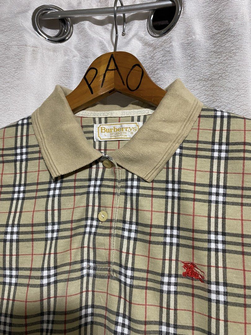 Vintage Burberry Nova Check Polo (Category: Luxury Apparel) located in Davao. Submitted by VapenDrip (Listing ID 1470464653, Image 3). Description: Vintage Burberry Nova Check Polo 25.5x17 Excellent condition Need wash 850+sf.