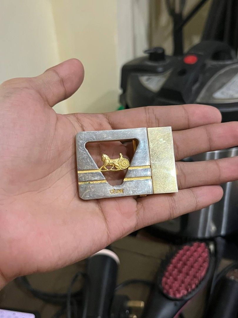 Vintage Celine Belt Buckle (Category: Vintage Collectibles) located in Quezon City. Submitted by michypeachyy1 (Listing ID 1470427461, Image 2). Description: 1000 plus shipping only vintage belt buckle.