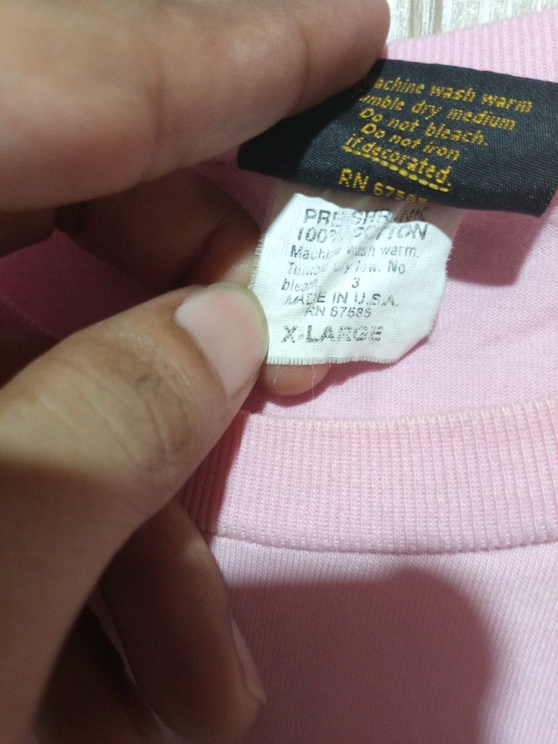 Vintage Changes SpongeBob Patrick Not Even Drunk T-Shirt XL (Category: Tshirts & Polo Shirts ) located in Manila. Submitted by genitereym17524 (Listing ID 1470435373, Image 3). Description: - Brand/Style: Vintage Changes pink t-shirt featuring Patrick Star ("And I'm not even drunk!" graphic) - Size: XL - Material: 100% pre-shrunk cotton - Origin: Made in U.S.A. - Condition: Pre-owned with flaws - includes a small brown stain near the right should