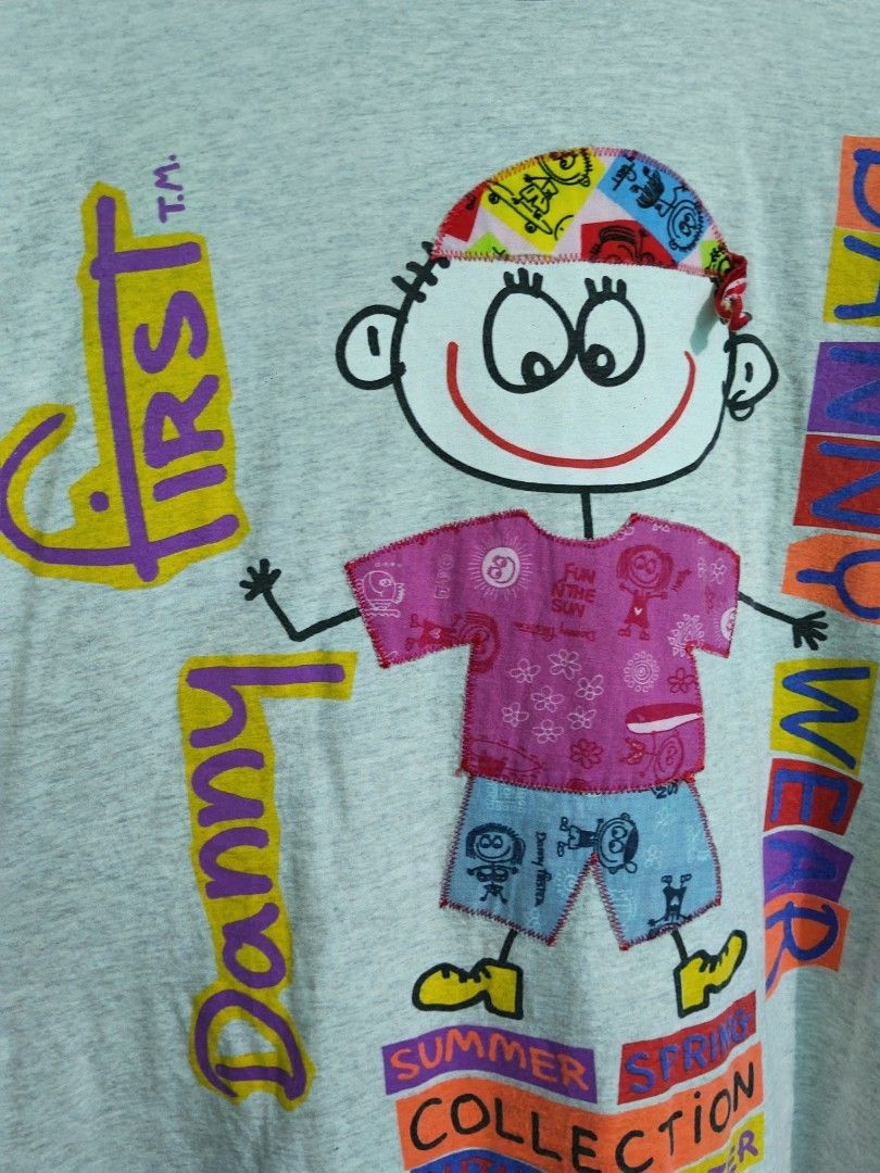Vintage Danny First (Danny Wear Graphics) (Category: Tshirts & Polo Shirts ) located in Taguig. Submitted by wethrifting2021 (Listing ID 1470520151, Image 2). Description: Item: Vintage 90s Danny First (Danny Wear)🔥 ‎Size: Danny First Tag (L) ‎Width: 21 ‎Length: 31 ‎Condition: Excellent ‎Issue: None SWIPE MORE DETAILS. DM to purchase 📩.