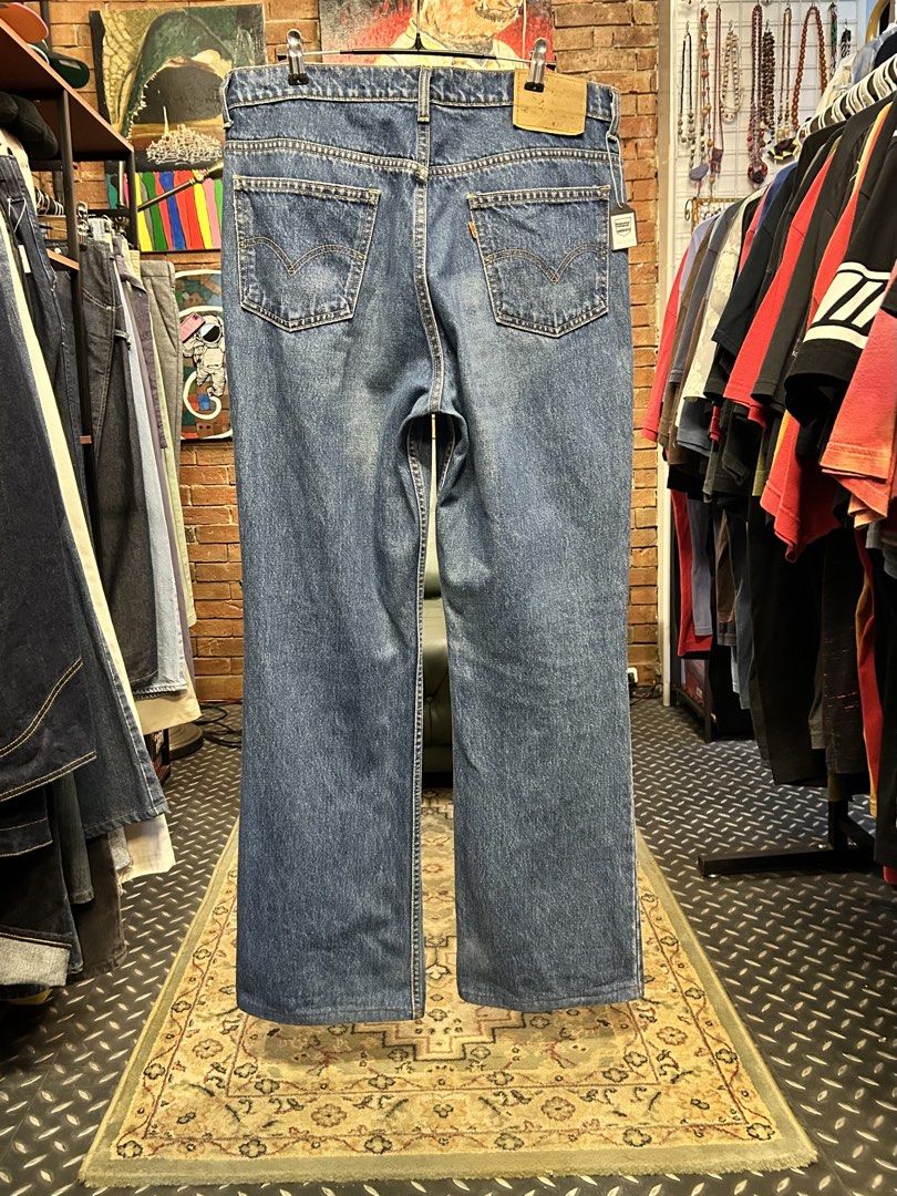 Vintage Levi’s 517 Orange Tab W35 (Category: Jeans) located in Quezon City. Submitted by pricetakedown (Listing ID 1470499861, Image 1). Description: Made in the Philippines 🇵🇭 Late 90s-00s Excellent condition (altered hem) Size: W35 | Php1,999 Measurements (inches) Waist: 35 Rise: 12.75 Hip: 22 Inseam: 31 Outseam: 43 Thigh: 13 Hem: 10 📥 DM for inquiries 🫶🏻 Manage your expectations. Check photos and details thoroughly ✨ Items have been washe