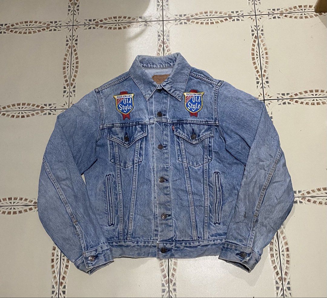 Vintage Levis truck jacket (Category: Coats, Jackets and Outerwear) located in Cebu City. Submitted by hustler_69 (Listing ID 1470471295, Image 1). Description: Vintage Levis truck jacket Size 40L 20 width 24 length Made in U.S.A Good condition Details are all posted .