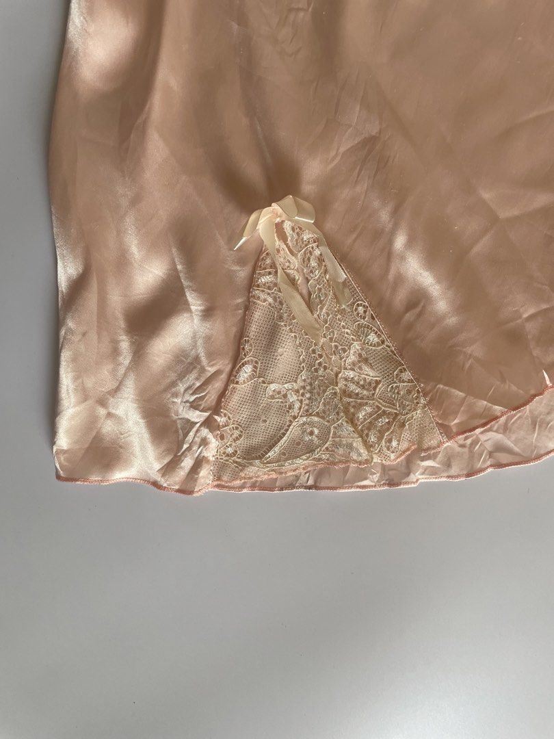 vintage pink satin (Category: Dresses) located in Aroroy. Submitted by good.race (Listing ID 1470542853, Image 3). Description: vouch me on my ig: g.raceph vintage pink satin and lace chemise or slip nightgown.