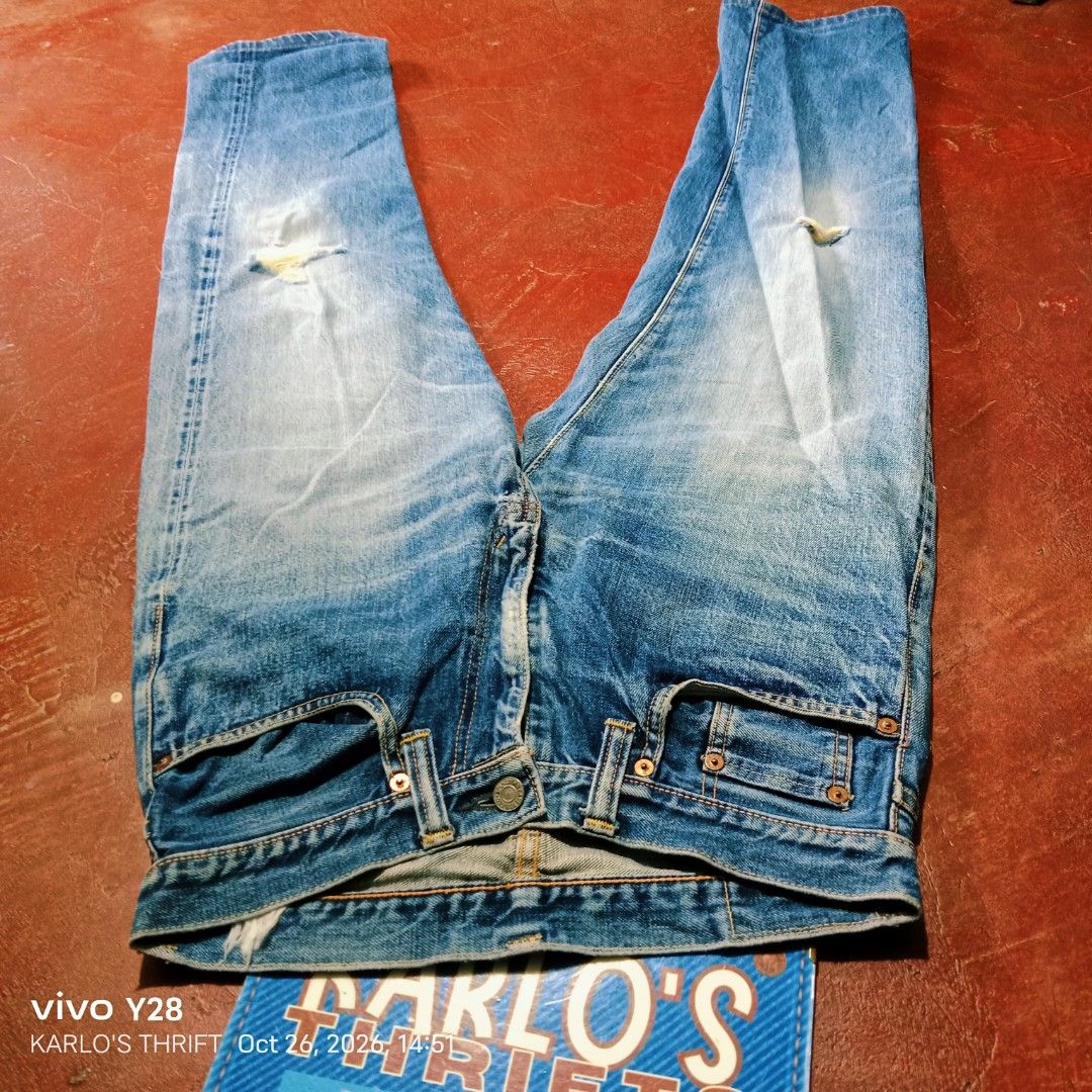 VINTAGE SUGAR CANE SELVEDGE PANTS (Category: Jeans) located in Davao. Submitted by karlosthriftshop (Listing ID 1470437304, Image 3). Description: ₱780 FREE SHIPPING THRU J &T VINTAGE SUGAR CANE SELVEDGE DENIM PANTS NON-STRETCH TALON ZIPPER TATTERED HIDDEN BACK POCKET RIVETS ACTUAL MEASUREMENT PLEASE CHECK ATTACHED PHOTOS USED,IN GOOD CONDITION ISSUE:MISSING PATCH & WASH TAG (TASTAS ANG TAHI SA UPPER HIDDEN BACK RIVETS) X COD/COP PAYMENT 1ST MOP:
