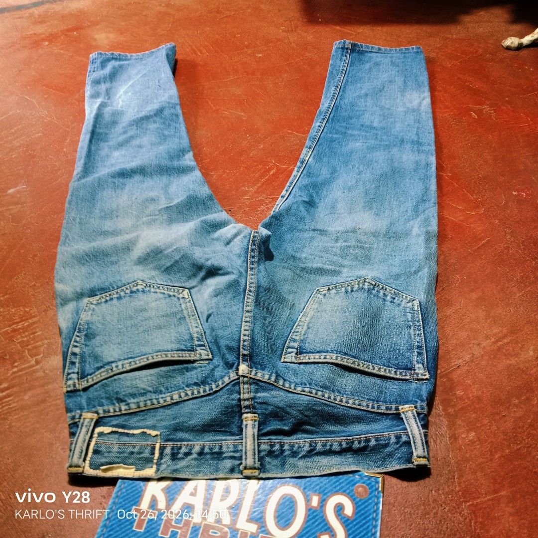 VINTAGE SUGAR CANE SELVEDGE PANTS (Category: Jeans) located in Davao. Submitted by karlosthriftshop (Listing ID 1470437304, Image 2). Description: ₱780 FREE SHIPPING THRU J &T VINTAGE SUGAR CANE SELVEDGE DENIM PANTS NON-STRETCH TALON ZIPPER TATTERED HIDDEN BACK POCKET RIVETS ACTUAL MEASUREMENT PLEASE CHECK ATTACHED PHOTOS USED,IN GOOD CONDITION ISSUE:MISSING PATCH & WASH TAG (TASTAS ANG TAHI SA UPPER HIDDEN BACK RIVETS) X COD/COP PAYMENT 1ST MOP: