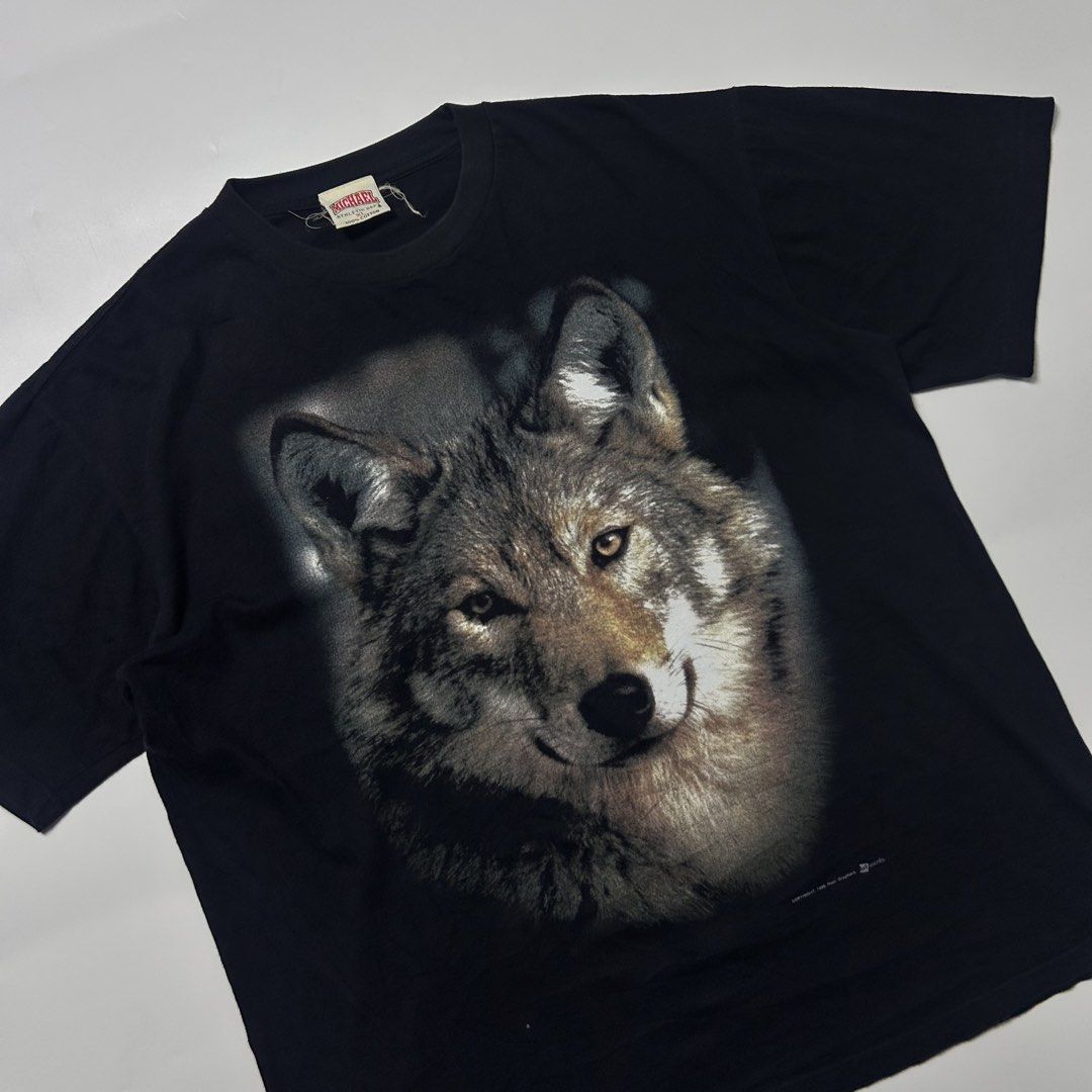 VINTAGE WOLF SHIRT MICHAEL TAG DATED 1998 (Category: Vintage Collectibles) located in Bacolod City. Submitted by thrifth_to_the_gems (Listing ID 1470513990, Image 2). Description: VINTAGE WOLF SHIRT MICHAEL TAG DATED ON 1998 XL ON TAG DIMES:24x28 DIED STOCK CONDITION AUTHENTIN/LEGIT NO ISSUE.