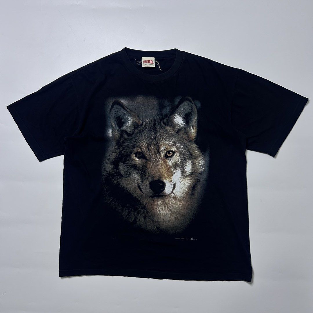 VINTAGE WOLF SHIRT MICHAEL TAG DATED 1998 (Category: Vintage Collectibles) located in Bacolod City. Submitted by thrifth_to_the_gems (Listing ID 1470513990, Image 1). Description: VINTAGE WOLF SHIRT MICHAEL TAG DATED ON 1998 XL ON TAG DIMES:24x28 DIED STOCK CONDITION AUTHENTIN/LEGIT NO ISSUE.