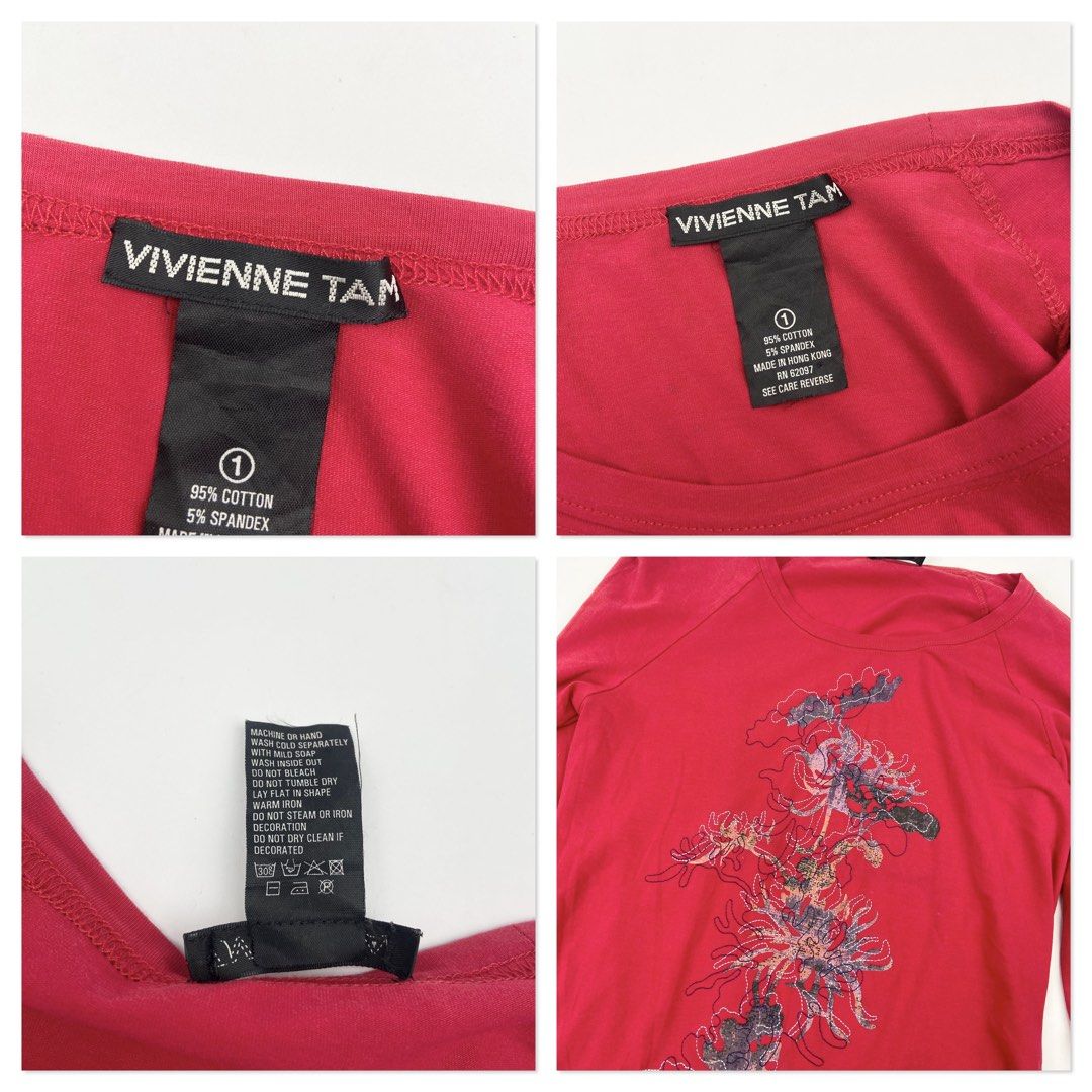 Vivienne Tam (Category: Longsleeves) located in Manila. Submitted by draftdrops (Listing ID 1470443957, Image 2). Description: Printed design and excellent condition Width :16 Length :21 Size: small ( Womens).