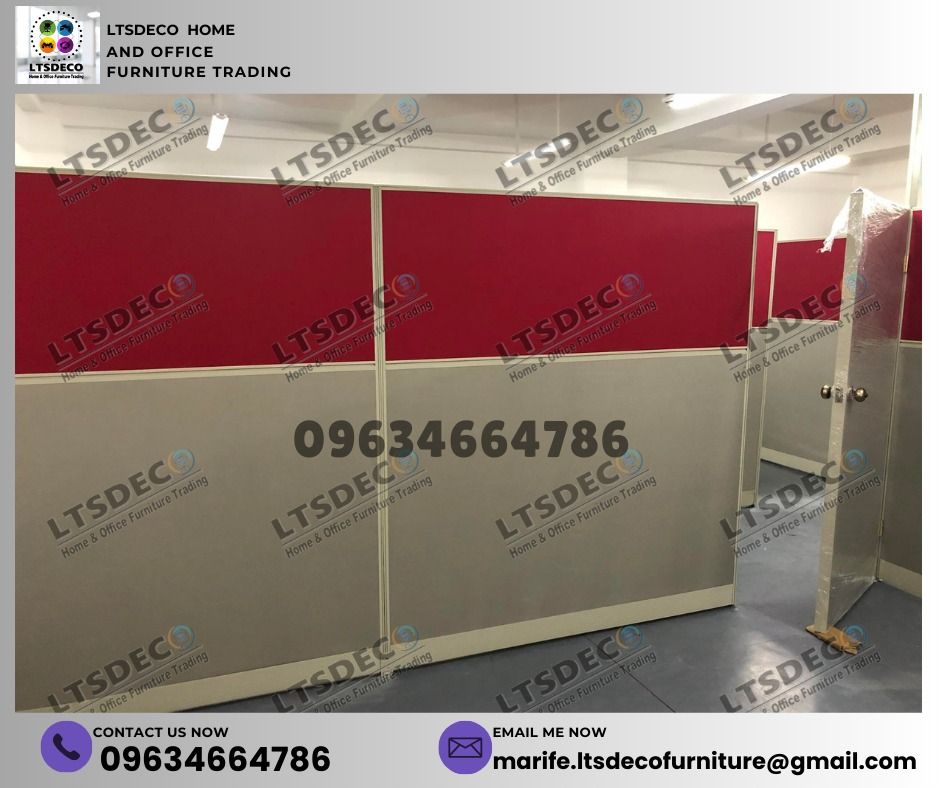 wall panel divider office partition furnitures (Category: Office Furniture & Fixtures) located in Caloocan City. Submitted by cheska.ltsdeco (Listing ID 1470371982, Image 3). Description: 👉Are you looking for WORKSTATION, MODULAR CUBICLES OFFICE PARTITION, and OFFICE FURNITURE SUPPLIER? LTSDECO Furniture, is direct supplier, manufacturer, and trusted provider of high quality, affordable and durable modular office divider partition, home and offi