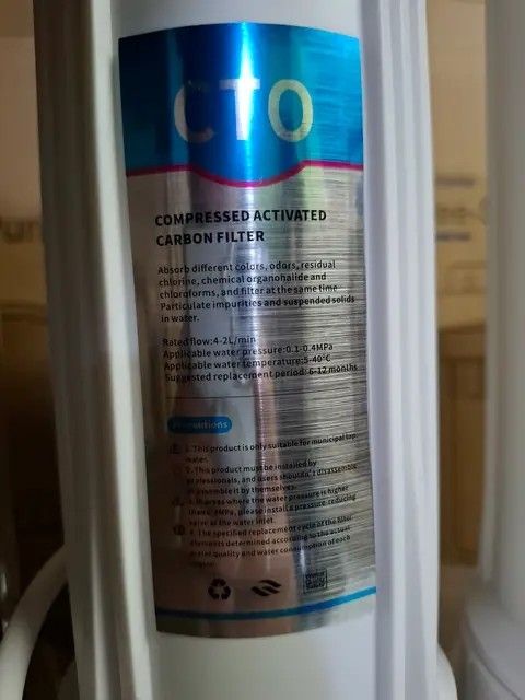 WATER PURIFIER READY TO USE (Category: Water Purifiers & Dispensers) located in Manila. Submitted by zhaeila23 (Listing ID 1470415372, Image 3). Description: Three Stage Water Purifier Onhand and Brandnew💯 *compressed activated water filter *front granular activated carbon filter *polypropylene melt blown filter element ₱1,700 only! ₱1,700 only! 📍Sanmiguel, Pasig Location.