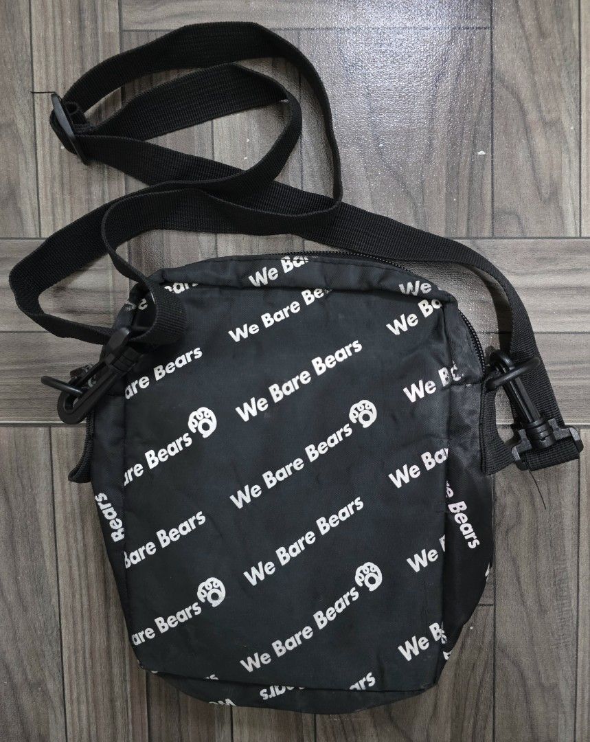 We Bare Bears Miniso Sling Bag (Category: Sling Bags) located in Quezon City. Submitted by trickstercollect (Listing ID 1470508896, Image 2). Description: Brand: Miniso Condition: Excellent Meet up: Trinoma or LRT 2 Anonas Shipping/Delivery: Lalamove LBC - Weekdays J&T - Weekends.