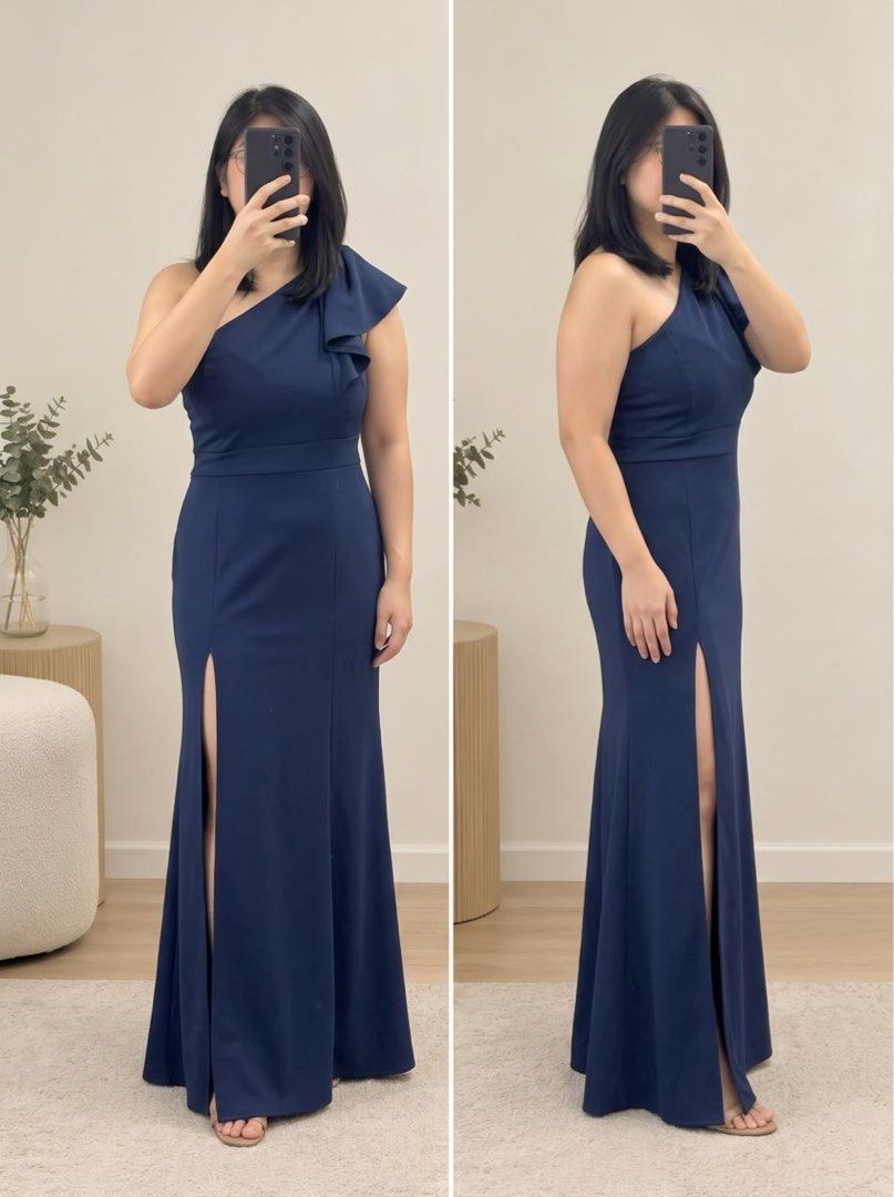 Wedding Guest Gown (Category: Evening dresses & gowns) located in Manila. Submitted by shopandship_ (Listing ID 1470431285, Image 1). Description: Made with premium, high-quality neoprene spandex fabric, it offers a structured yet incredibly comfortable fit that hugs your shape beautifully and stretches effortlessly. Perfect for: weddings, proms, or bridesmaid duties. Plus size Waist (in): 37-42 Bust (in): 37-42 Length (wait-floor) (in): 40.