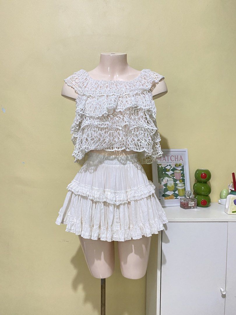 WHITE TIER CROCHET TOP (Category: Others Tops) located in Dasmarinas. Submitted by hannah.oakph (Listing ID 1470370643, Image 1). Description: .