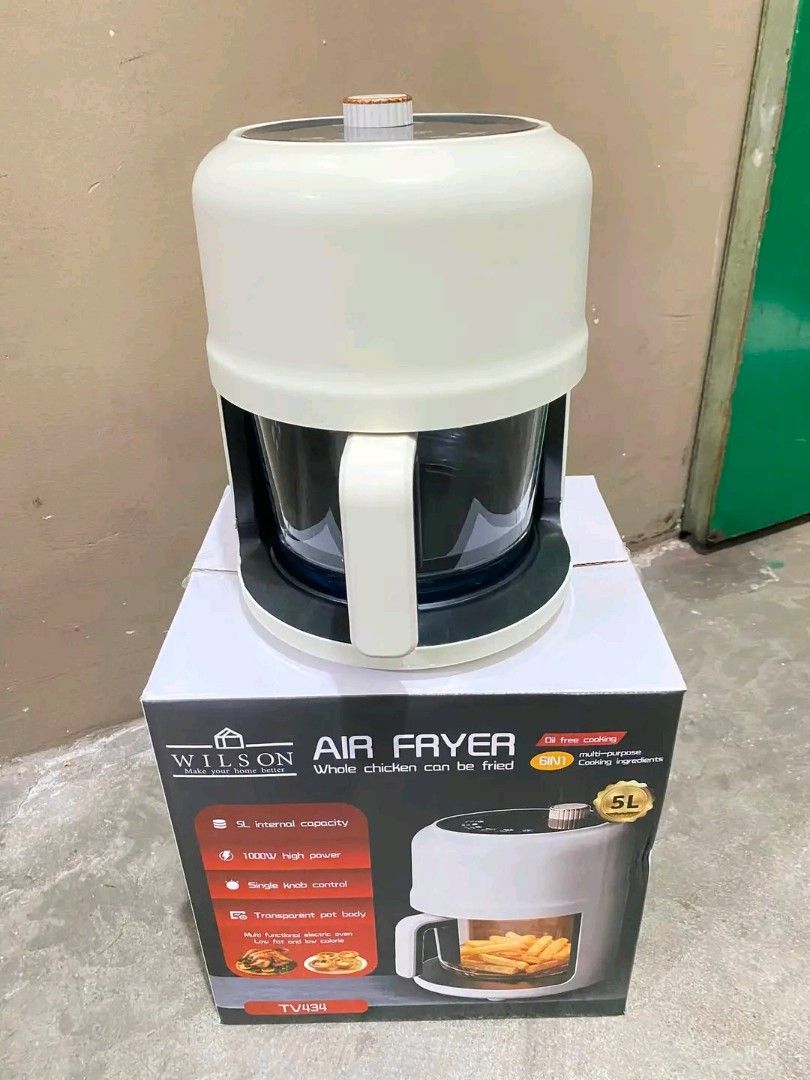WILSON 5L TRANSPARENT AIRFRYER (Category: Fryers) located in Manila. Submitted by bambooreye87652 (Listing ID 1470401626, Image 1). Description: .