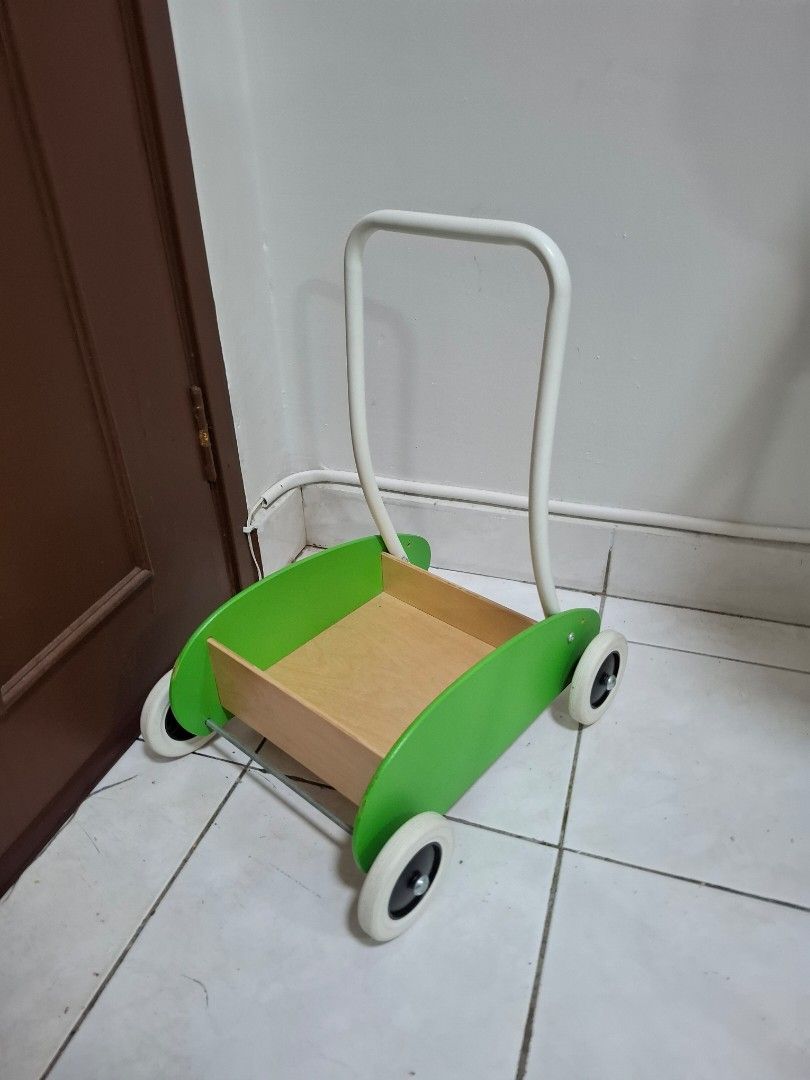 Walkier Baby Wooden Baby Push Walker IKEA, Babies & Kids, Infant Playtime on Carousell
