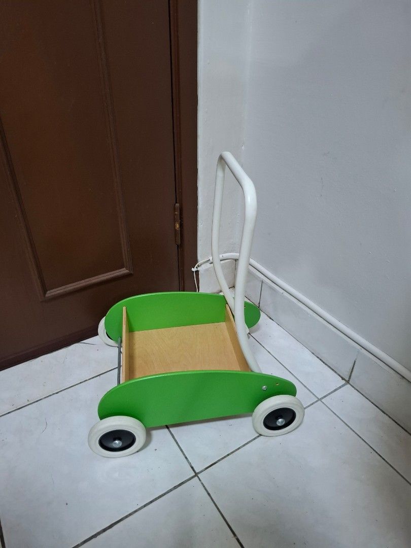 Walkier Baby Wooden Baby Push Walker IKEA, Babies & Kids, Infant Playtime on Carousell