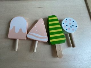 Wooden Ice Cream Sorting and Matching Toy Set, Toys & Collectibles ...