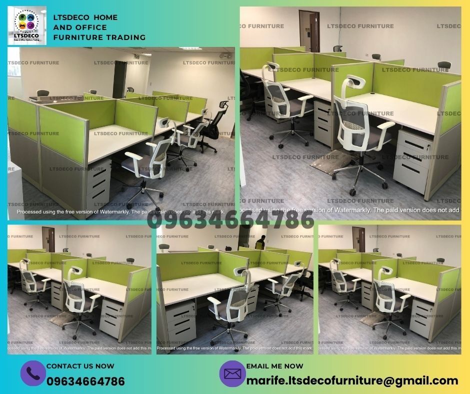 workstation table cubicles office partition furnitures (Category: Office Furniture & Fixtures) located in Caloocan City. Submitted by cheska.ltsdeco (Listing ID 1470369347, Image 1). Description: 👉Are you looking for WORKSTATION, MODULAR CUBICLES OFFICE PARTITION, and OFFICE FURNITURE SUPPLIER? LTSDECO Furniture, is direct supplier, manufacturer, and trusted provider of high quality, affordable and durable modular office divider partition, home 